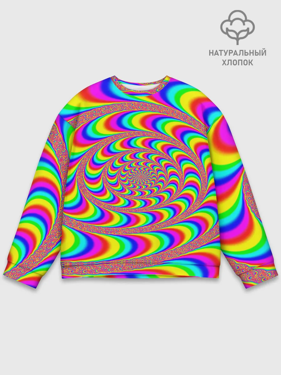 Мужской свитшот базовый / Оптическая текстура