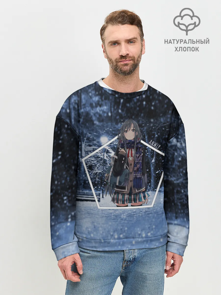 Мужской свитшот базовый / Snow Bunny Girl