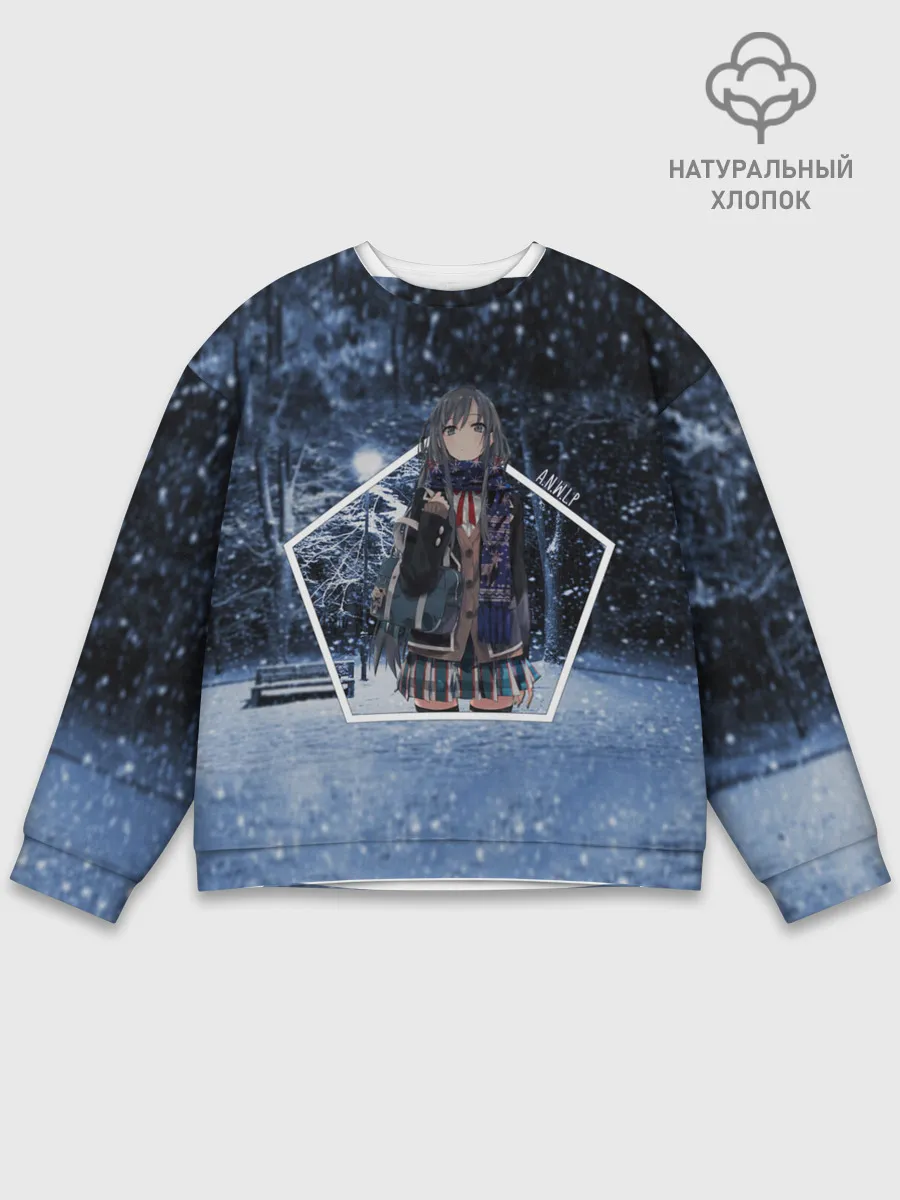 Мужской свитшот базовый / Snow Bunny Girl