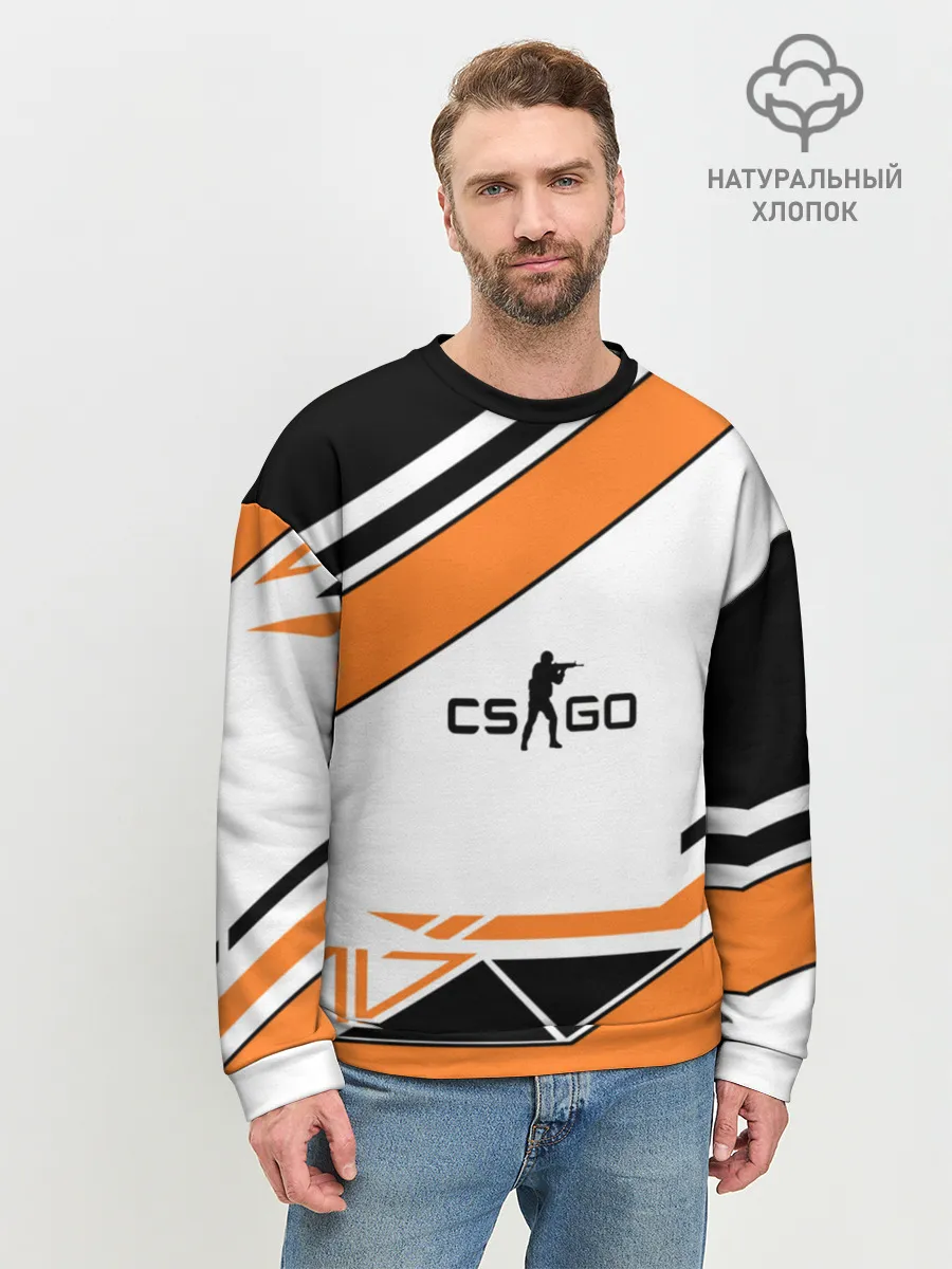 Мужской свитшот базовый / Cs Go Asiimov Style #2