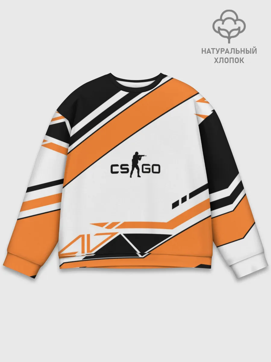 Мужской свитшот базовый / Cs Go Asiimov Style #2