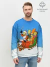 Мужской свитшот базовый / Simpsons New Year