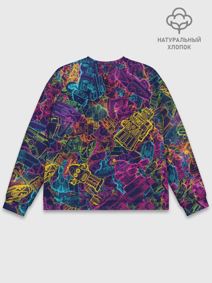 Мужской свитшот базовый / Neon Robots