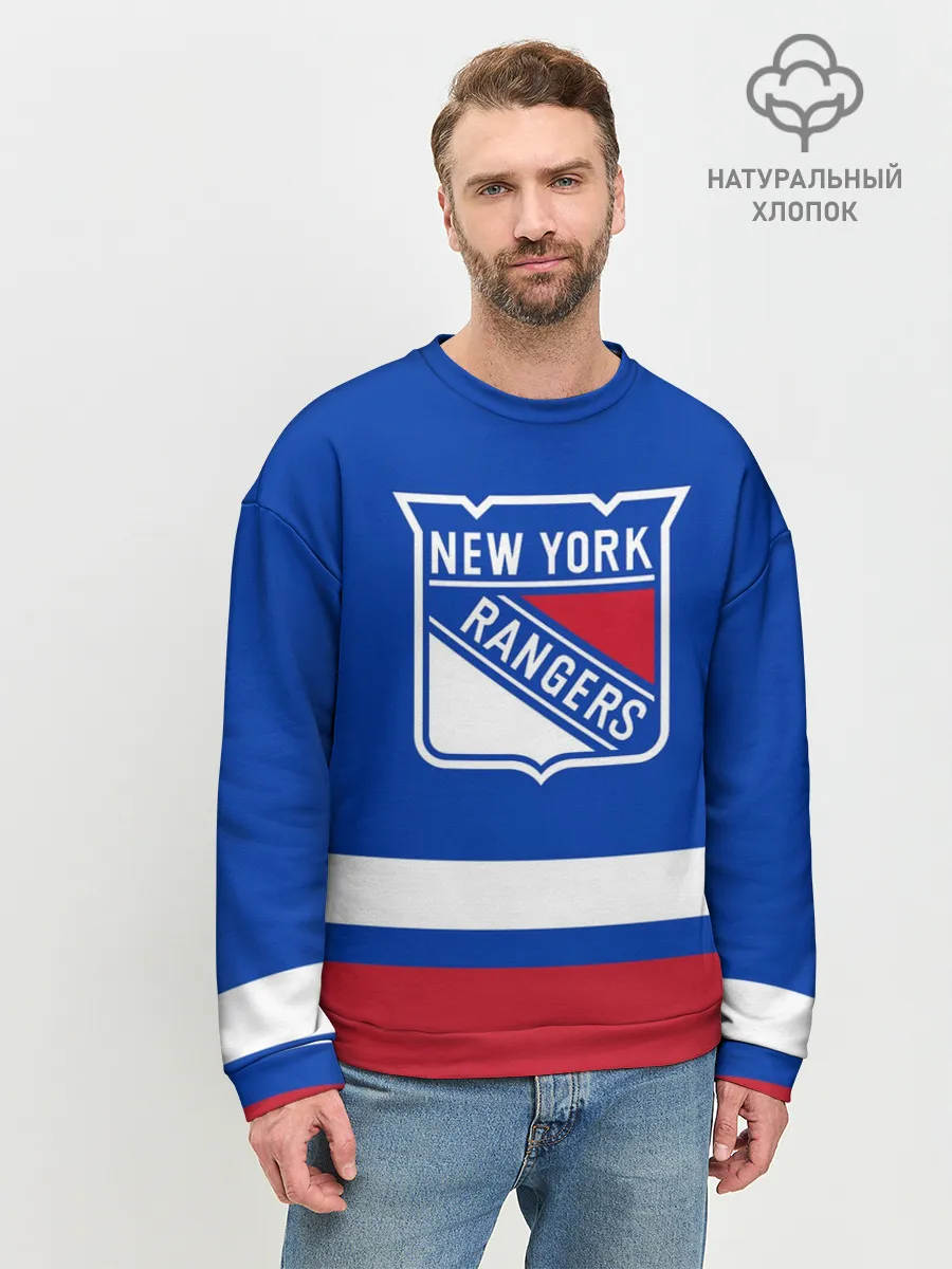Мужской свитшот базовый / Нью-Йорк Рейнджерс НХЛ