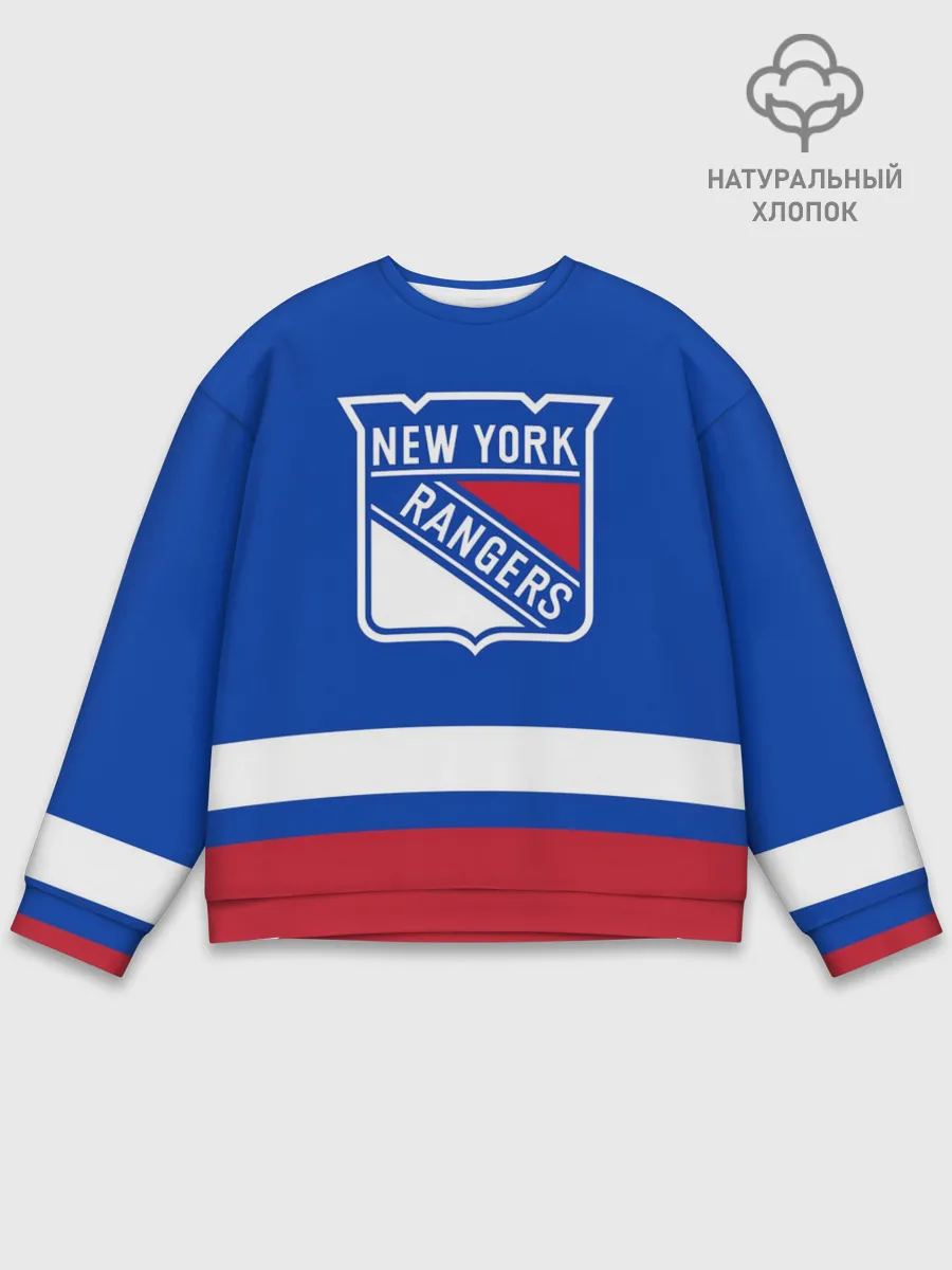 Мужской свитшот базовый / Нью-Йорк Рейнджерс НХЛ