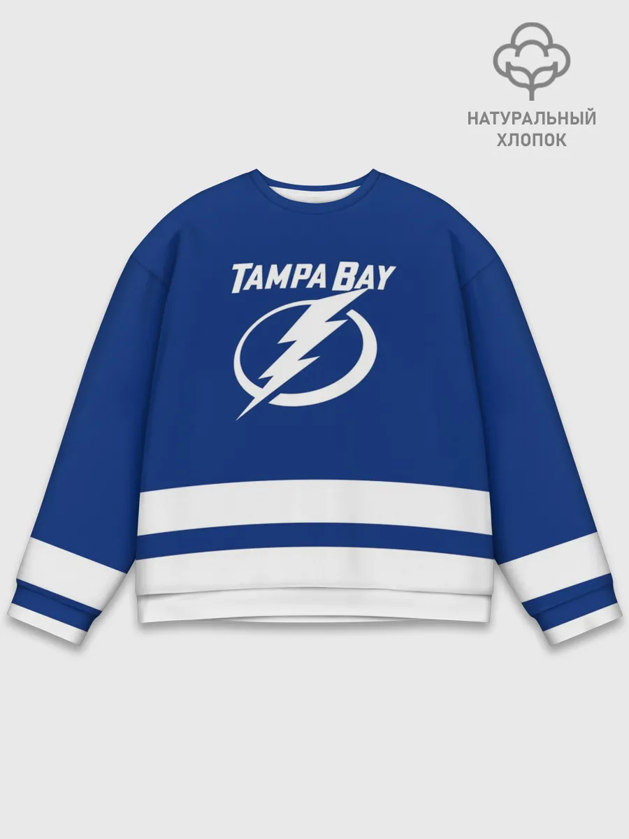 Мужской свитшот базовый / Тампа-Бэй Лайтнинг НХЛ