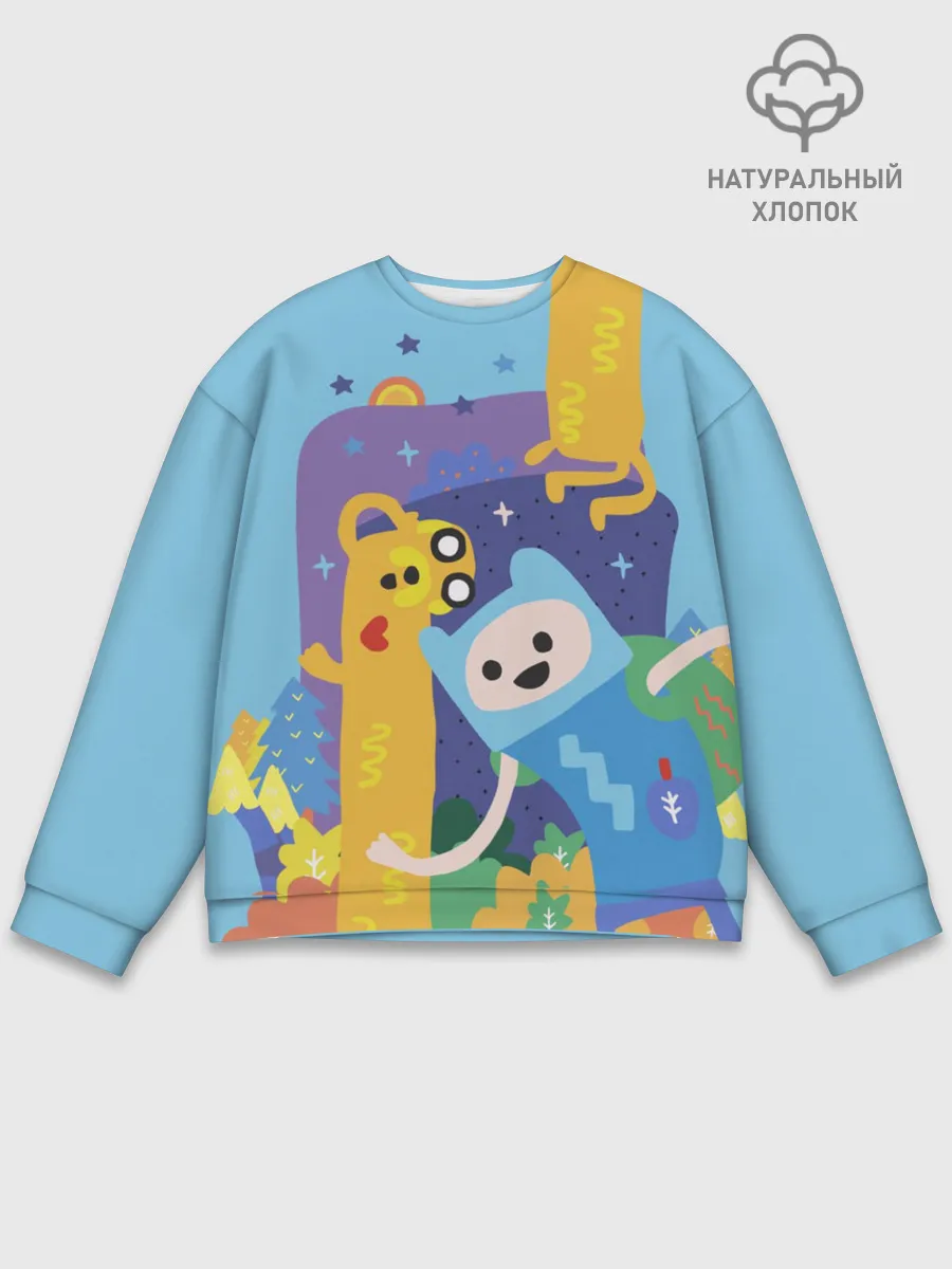 Мужской свитшот базовый / Время приключений Winter