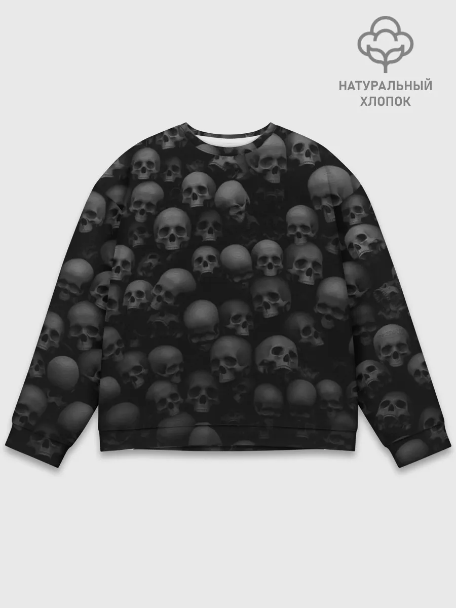 Мужской свитшот базовый / Черепа