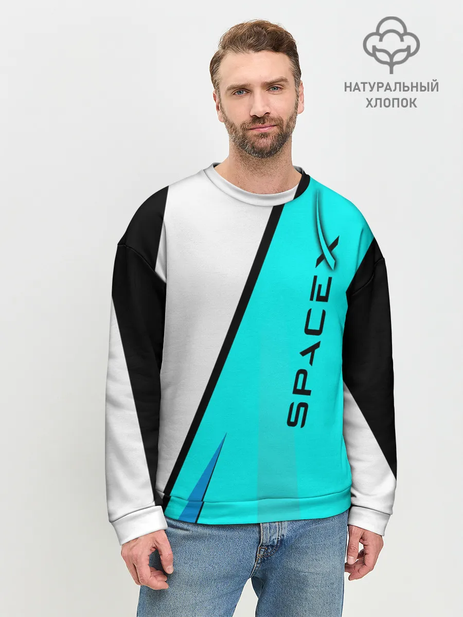 Мужской свитшот базовый / SpaceX