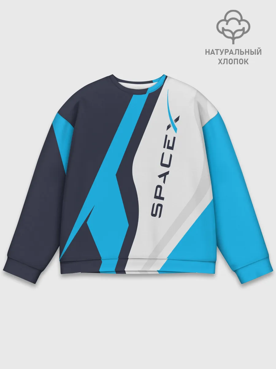 Мужской свитшот базовый / SpaceX