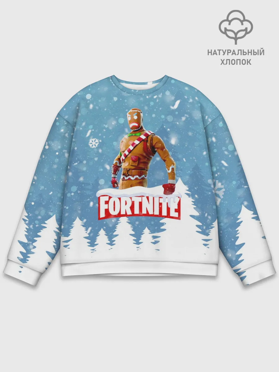 Мужской свитшот базовый / Новогодний Fortnite