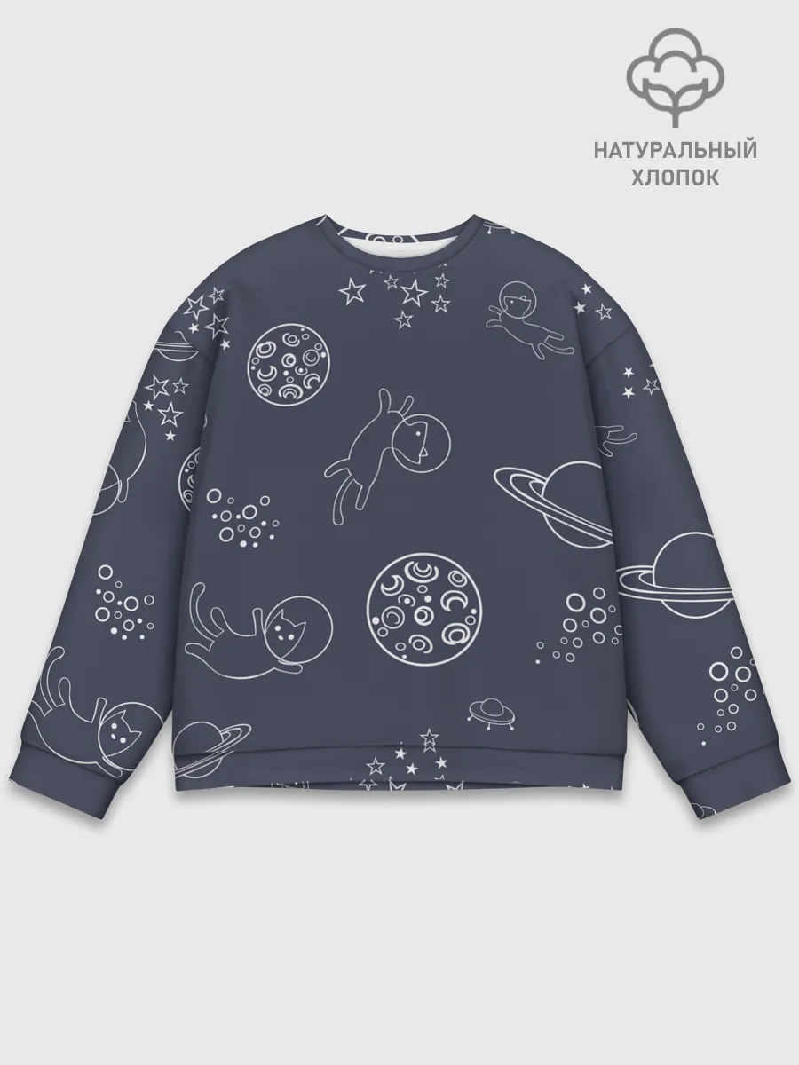 Мужской свитшот базовый / Космо киски