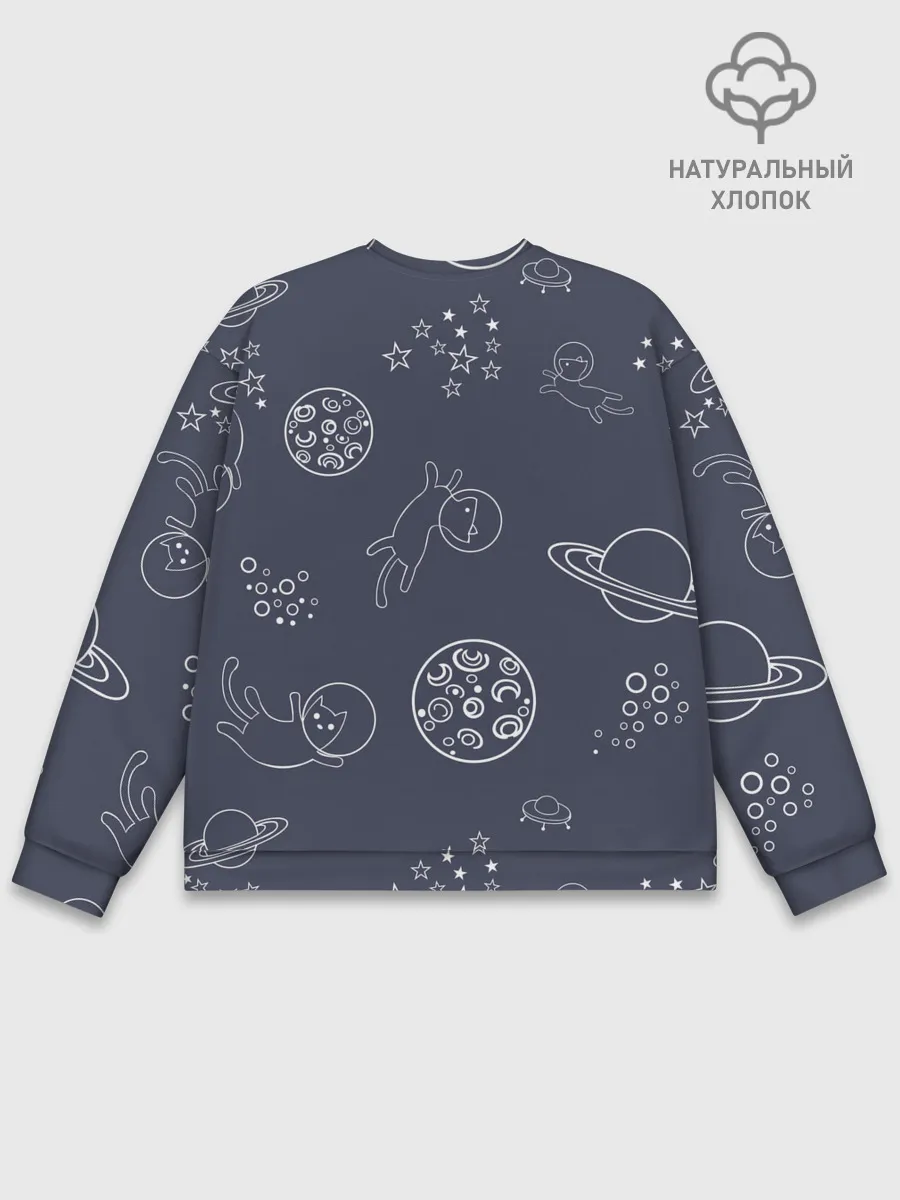 Мужской свитшот базовый / Космо киски