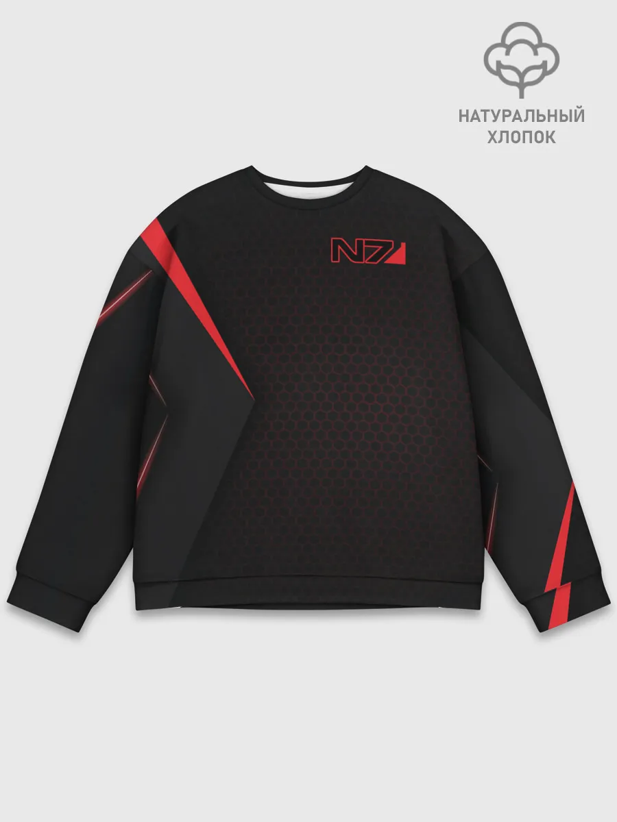 Мужской свитшот базовый / Mass Effect N7