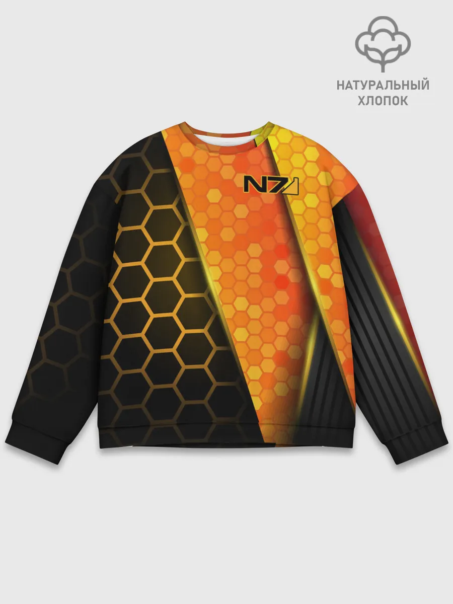 Мужской свитшот базовый / Mass Effect N7