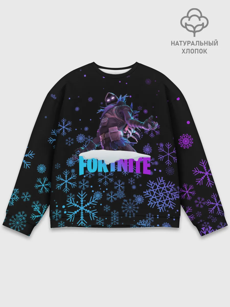 Мужской свитшот базовый / FORTNITE НОВОГОДНИЙ.