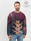 Мужской свитшот базовый / Танцующие коты