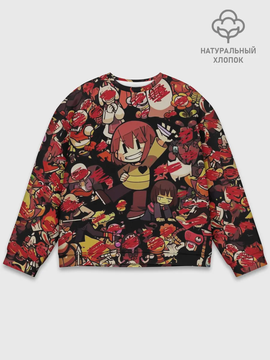 Мужской свитшот базовый / UNDERTALE CHARA