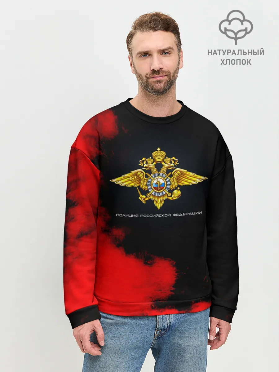 Мужской свитшот базовый / Полиция Российской Федерации
