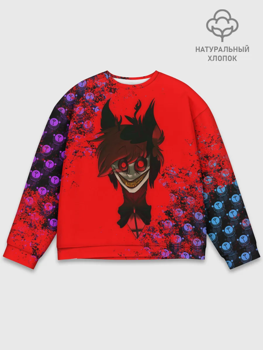 Мужской свитшот базовый / Hazbin Hotel Alastor