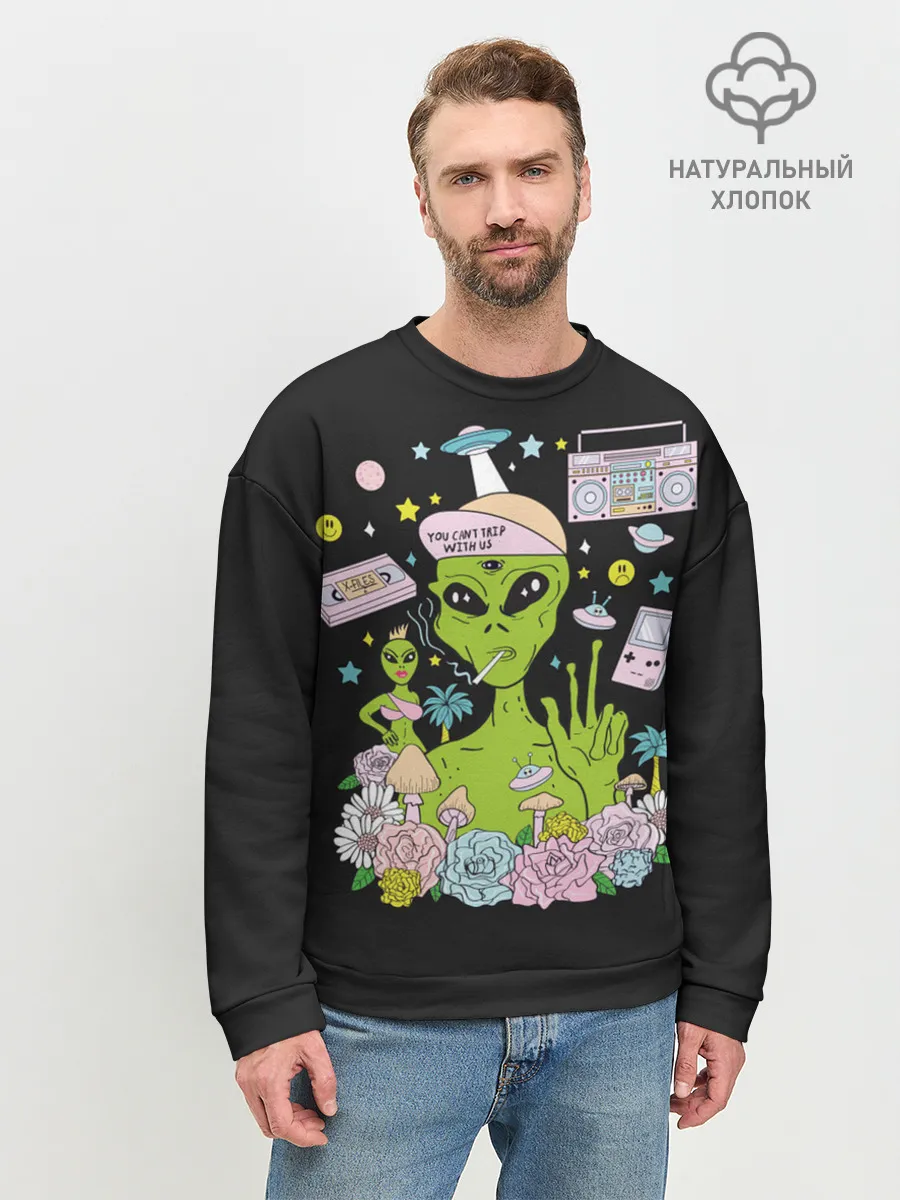 Мужской свитшот базовый / I want to believe