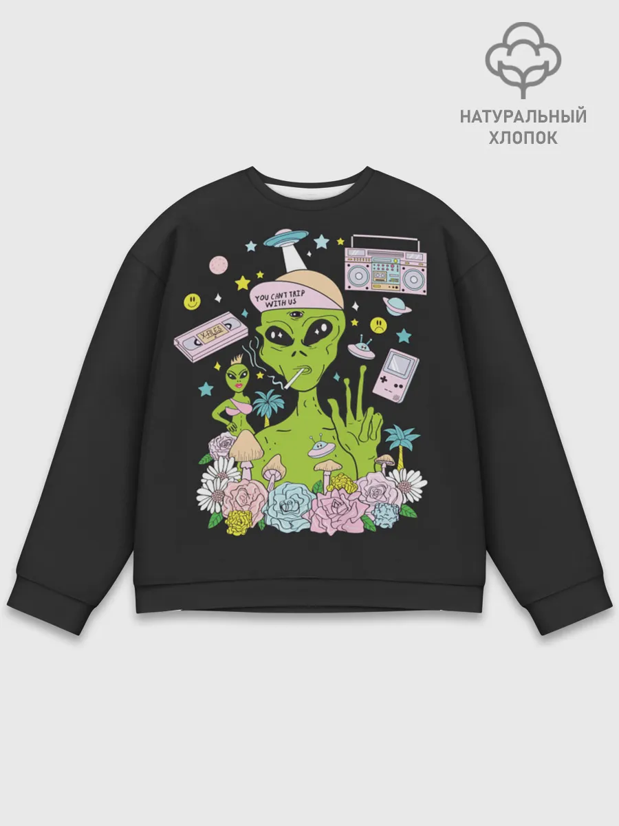 Мужской свитшот базовый / I want to believe