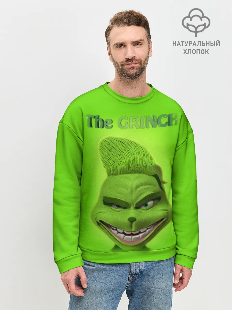 Мужской свитшот базовый / Grinch Face