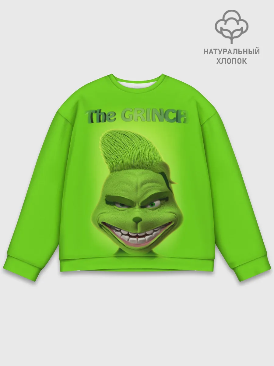Мужской свитшот базовый / Grinch Face