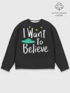 Мужской свитшот базовый / I want to believe