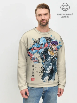 Мужской свитшот базовый / Приключения ДжоДжо
