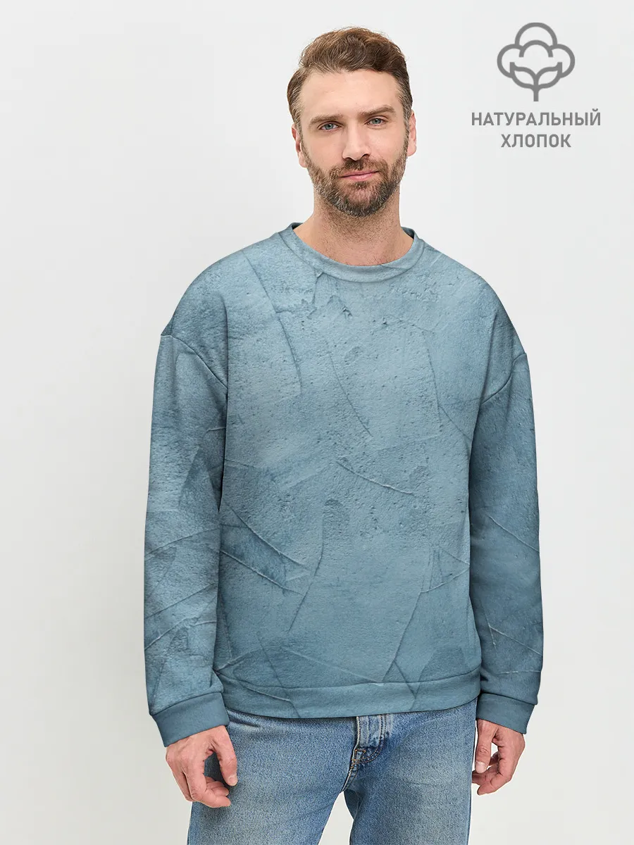 Мужской свитшот базовый / Оттенки синего