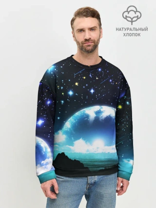 Мужской свитшот базовый / ЛУНА
