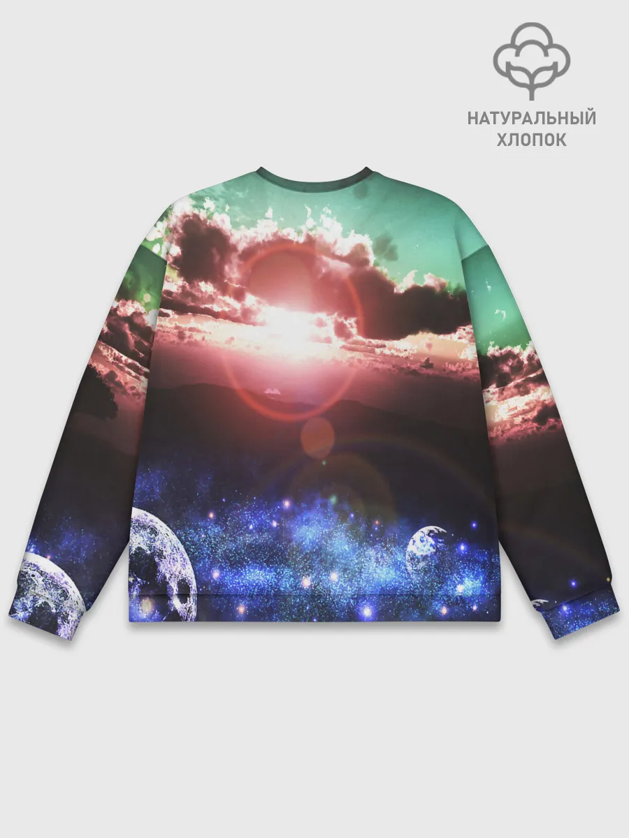 Мужской свитшот базовый / ЗАКАТ НОЧНОЙ