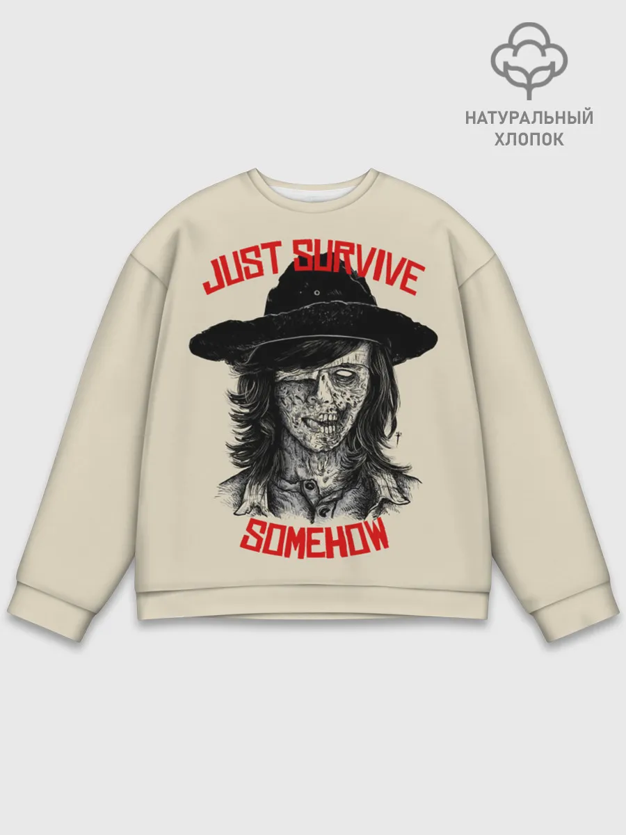 Мужской свитшот базовый / Gust survive smehow