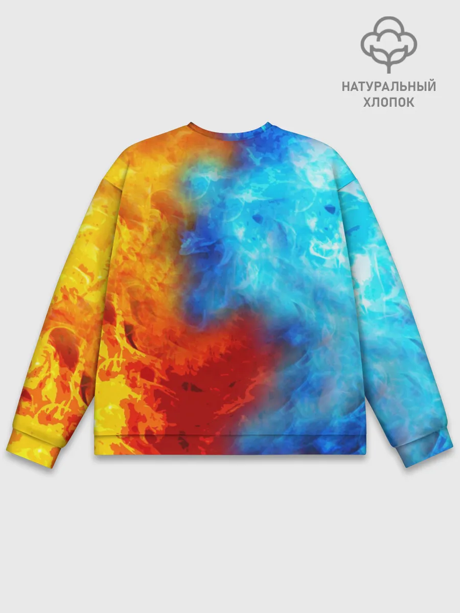 Мужской свитшот базовый / Битва огней x Драконы