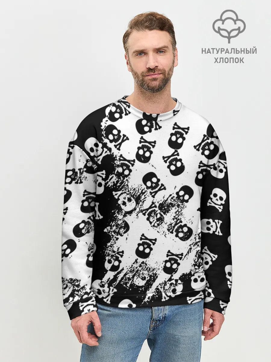 Мужской свитшот базовый / Черепа