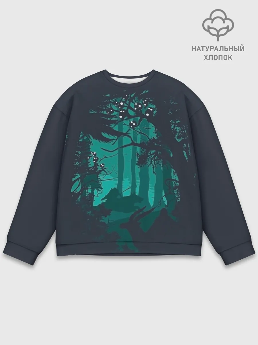 Мужской свитшот базовый / Принцесса Мононоке