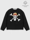Мужской свитшот базовый / вытянутый череп One Piece