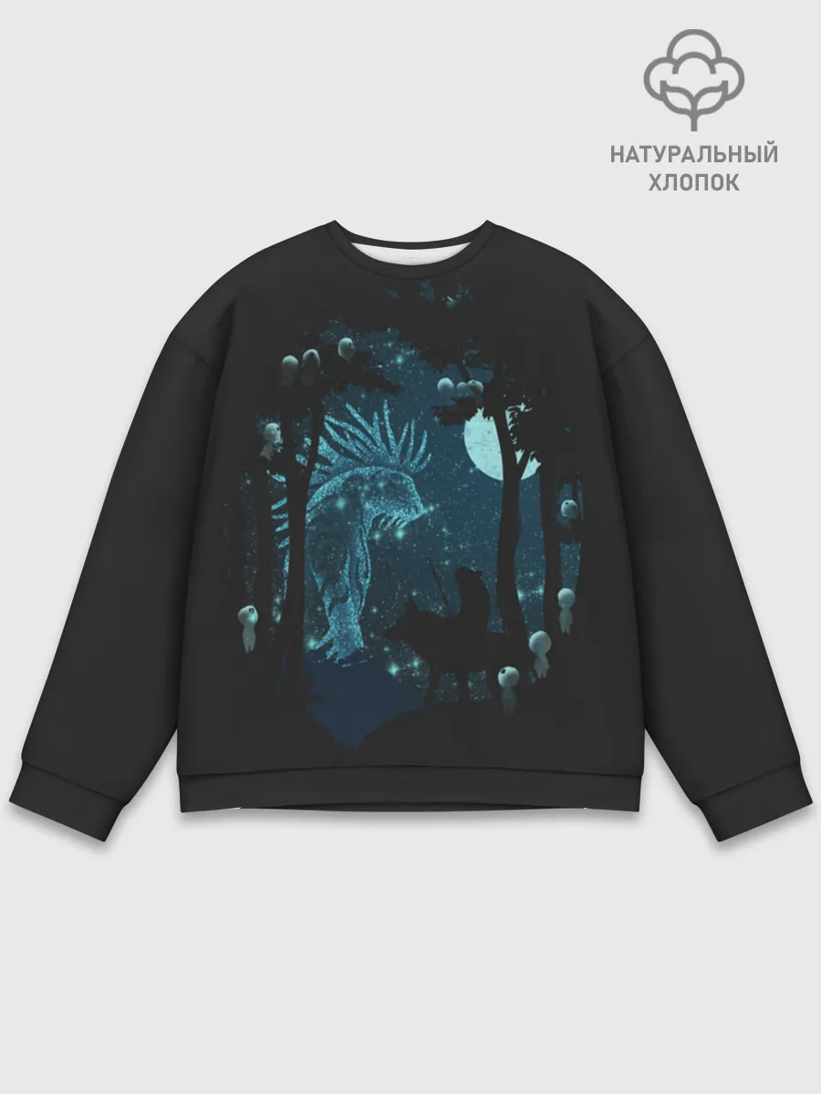 Мужской свитшот базовый / Принцесса Мононоке