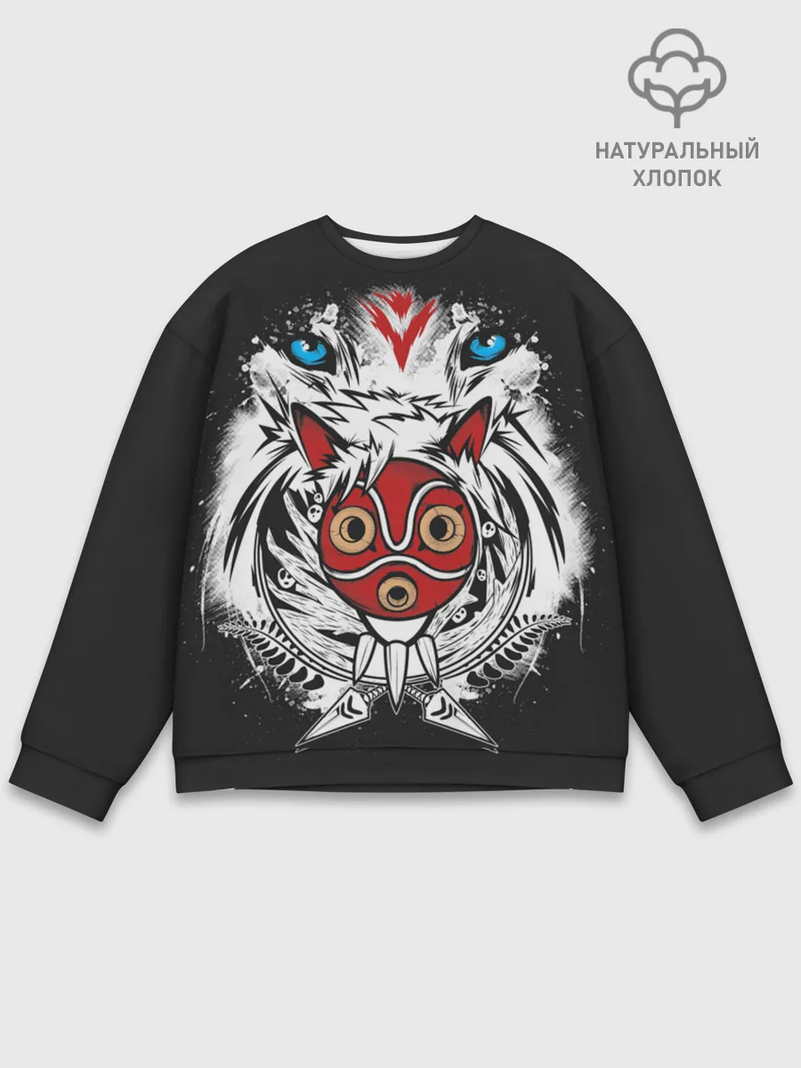 Мужской свитшот базовый / Принцесса Мононоке