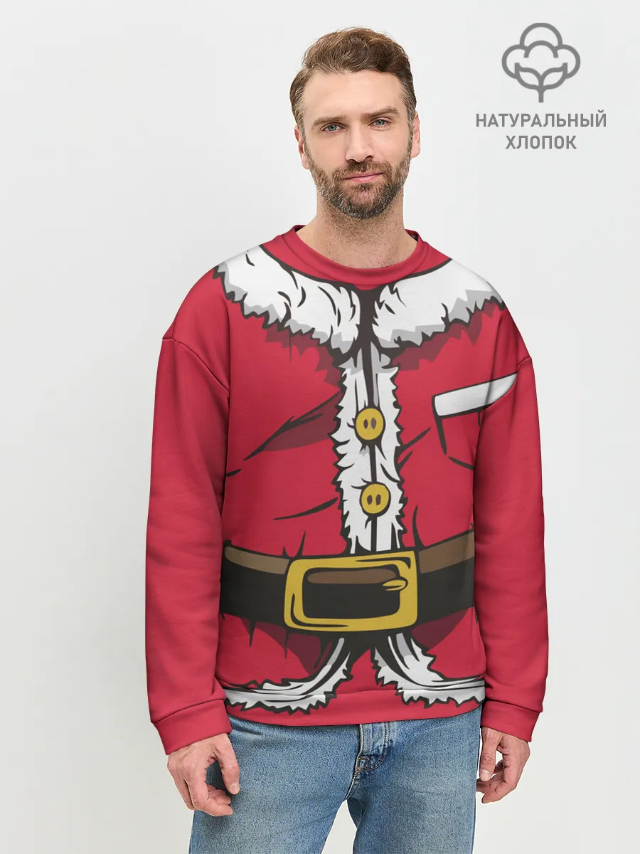 Мужской свитшот базовый / Санта