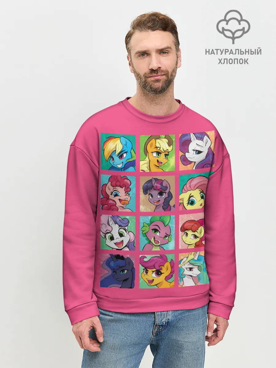 Мужской свитшот базовый / My little pony
