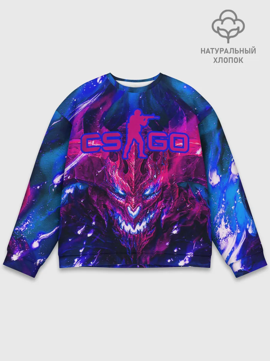 Мужской свитшот базовый / CS GO + текстура ТОП