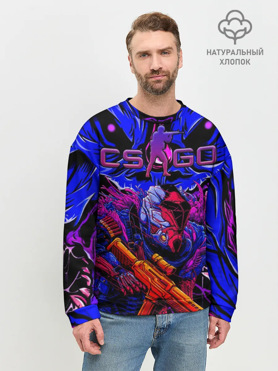 Мужской свитшот базовый / CS GO hyper beast IMBAskin