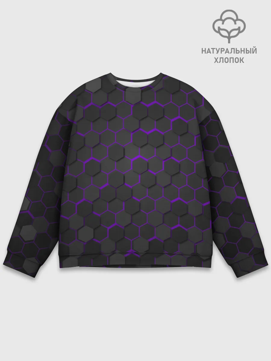 Мужской свитшот базовый / OCTAGON сиреневый