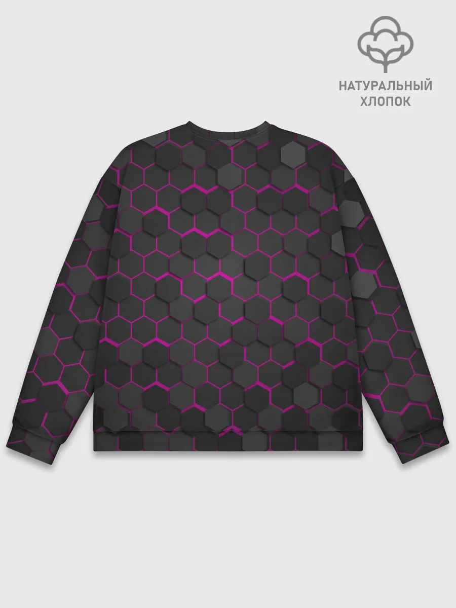 Мужской свитшот базовый / OCTAGON розовый