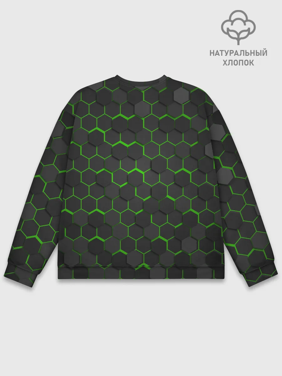 Мужской свитшот базовый / OCTAGON зеленый