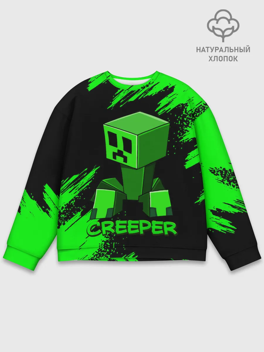 Мужской свитшот базовый / MINECRAFT CREEPER