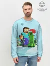 Мужской свитшот базовый / MINECRAFT НОВОГОДНИЙ