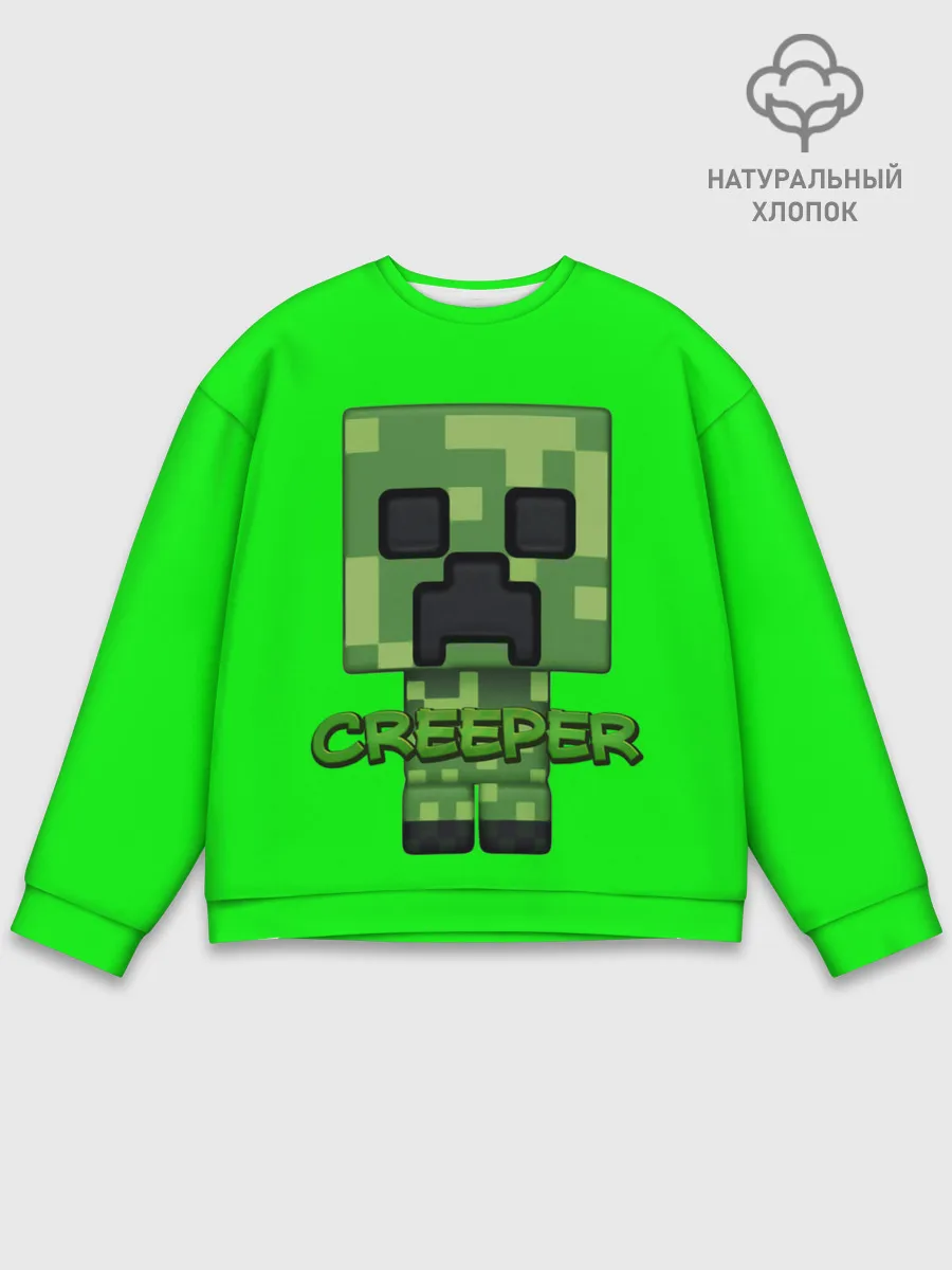 Мужской свитшот базовый / MINECRAFT CREEPER